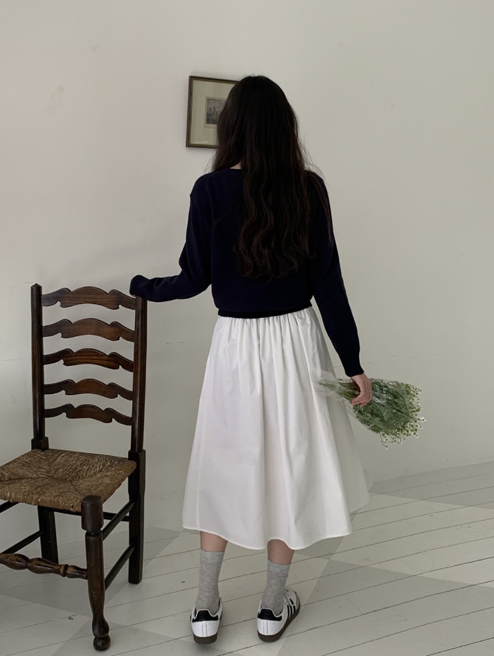 FRILL-T/DADA韓國直郵女裝新品26春夏真品推薦長裙褶裥FRILL-T/DADA長裙