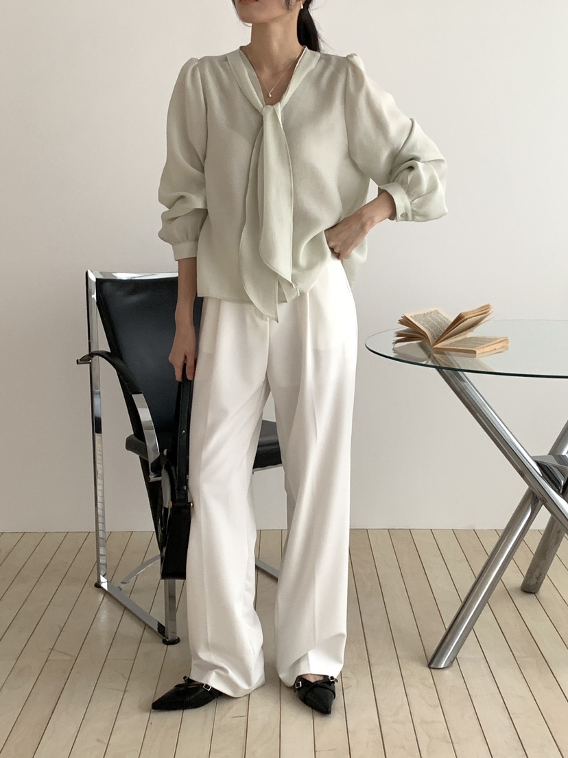 FRILL-T/DADA韓國直郵女裝新品職業時尚真品襯衫蕾絲衫V領FRILL-T/DADA襯衫/蕾絲衫