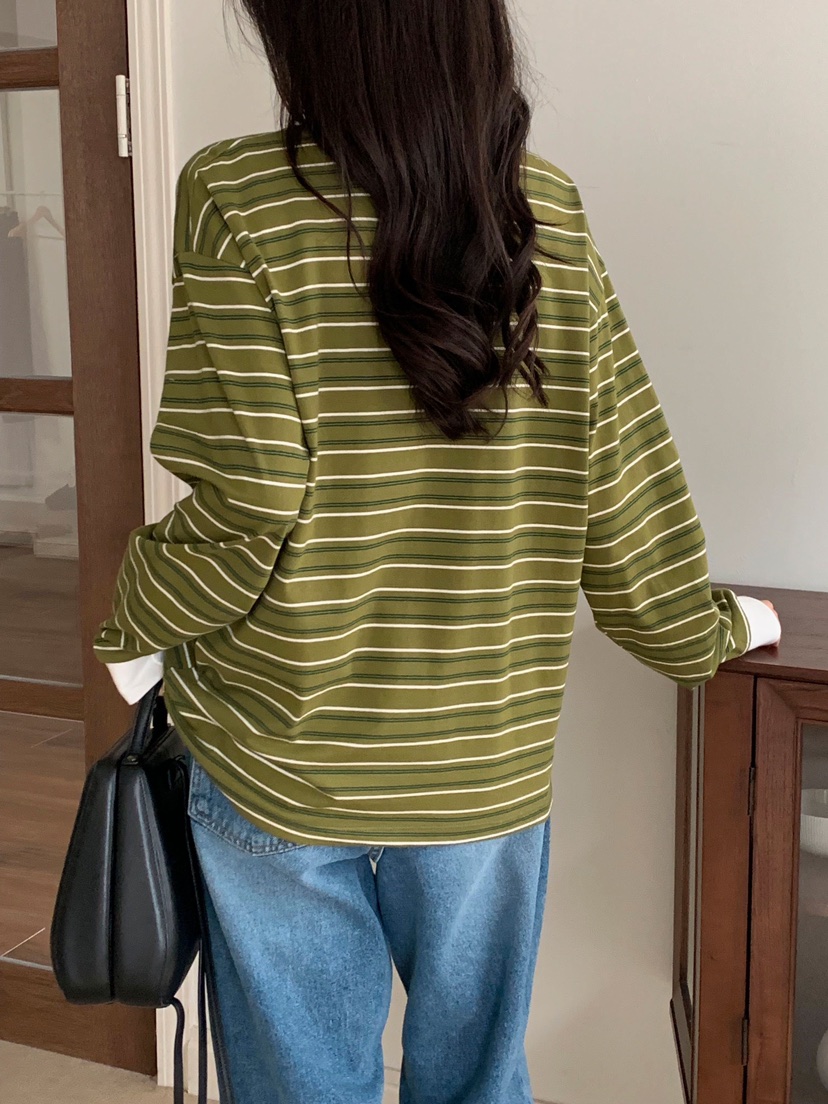 FORMSTUDIO韓國代購女裝新品職業時尚26春夏真品休閑長袖T恤FORMSTUDIO長袖T恤