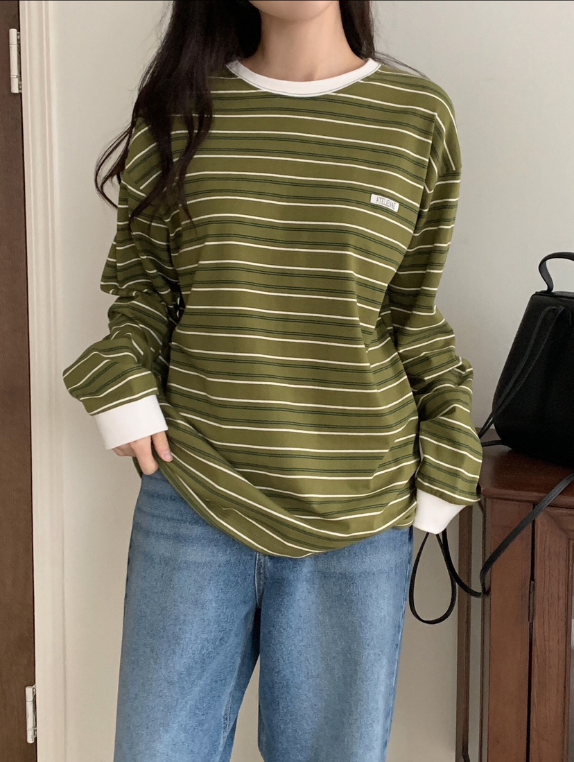 FORMSTUDIO韓國代購女裝新品職業時尚26春夏真品休閑長袖T恤FORMSTUDIO長袖T恤圖色2