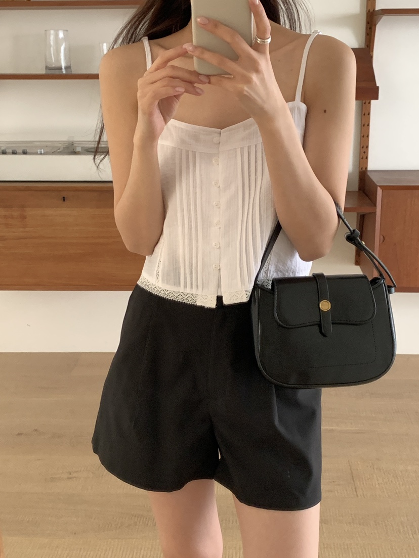 FRILL-T/DADA韓國直郵女裝新品人氣職業時尚推薦吊帶背心FRILL-T/DADA吊帶/背心