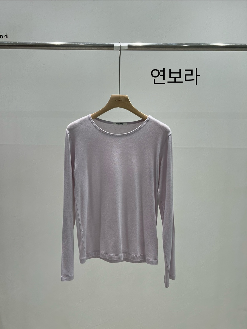 UNBOUND東大門代購女士新品休閑推薦真品熱賣長袖T恤纖維UNBOUND長袖T恤圖色2