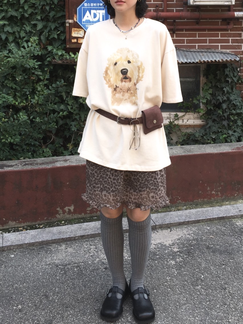 ARCHIVE-P東大門代購女士新品職業人氣時尚熱賣短裙豹紋ARCHIVE-P短裙