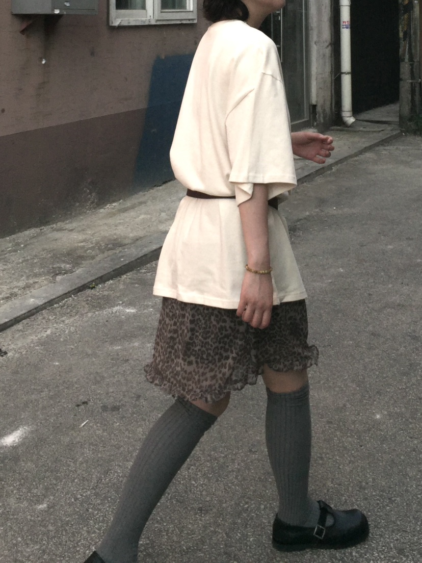 ARCHIVE-P東大門代購女士新品職業人氣時尚熱賣短裙豹紋ARCHIVE-P短裙