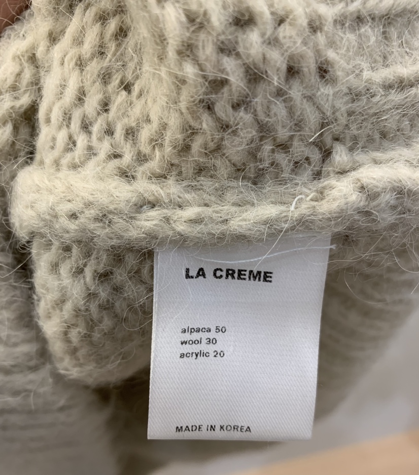 LA CREME韓國直郵女裝新品休閑推薦熱賣人氣真品針織衫羊駝LA CREME針織衫