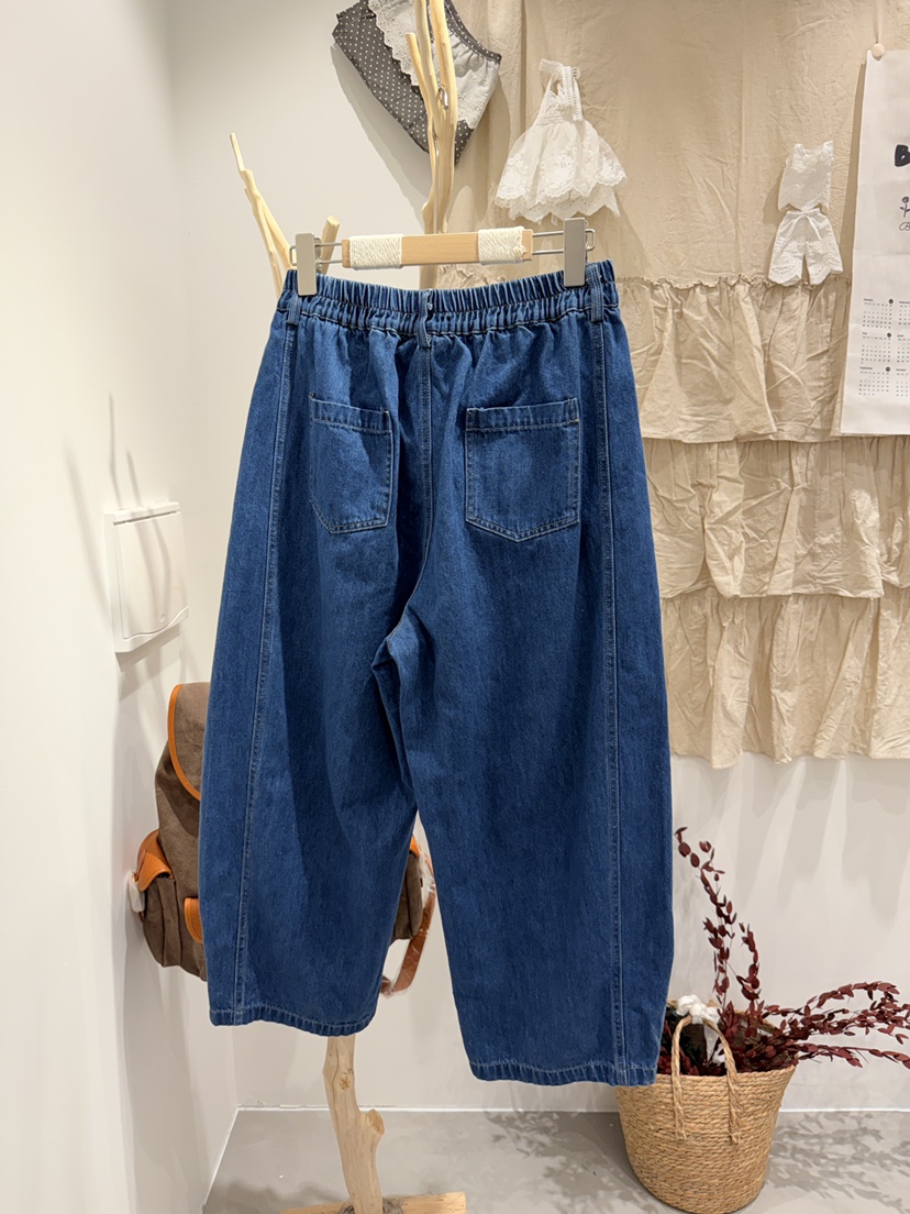 BLOOM韓國代購女裝新品休閑時尚人氣真品職業牛仔褲雙排扣BLOOM-S牛仔褲