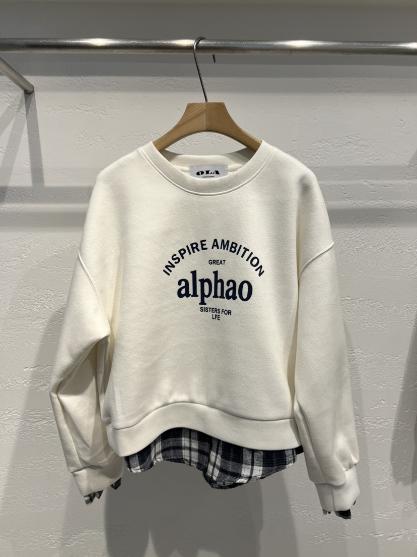 OLA韓國直郵女士新品26春夏真品時尚人氣推薦休閑職業衛衣mellor/OLA衛衣