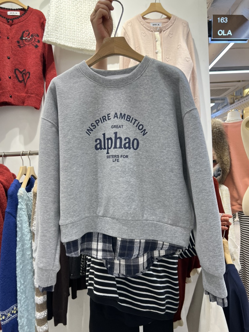 OLA韓國直郵女士新品26春夏真品時尚人氣推薦休閑職業衛衣mellor/OLA衛衣圖色2