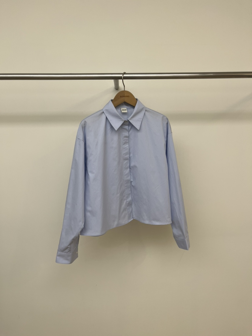 BLENDING-p韓國代購女士新品推薦人氣職業休閑襯衫蕾絲衫BLENDING-p襯衫/蕾絲衫圖色3