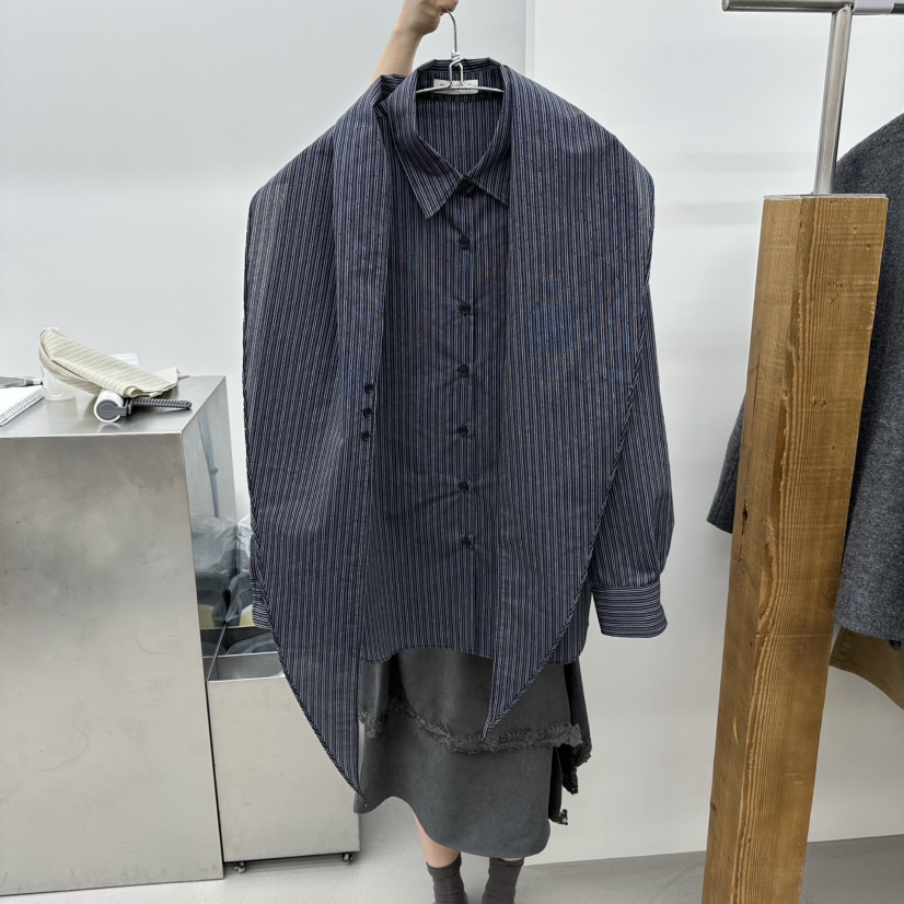 ENHANCE東大門實拍女裝新款26春夏熱賣時尚襯衫蕾絲衫圍巾ENHANCE/HOPESMORE襯衫/蕾絲衫