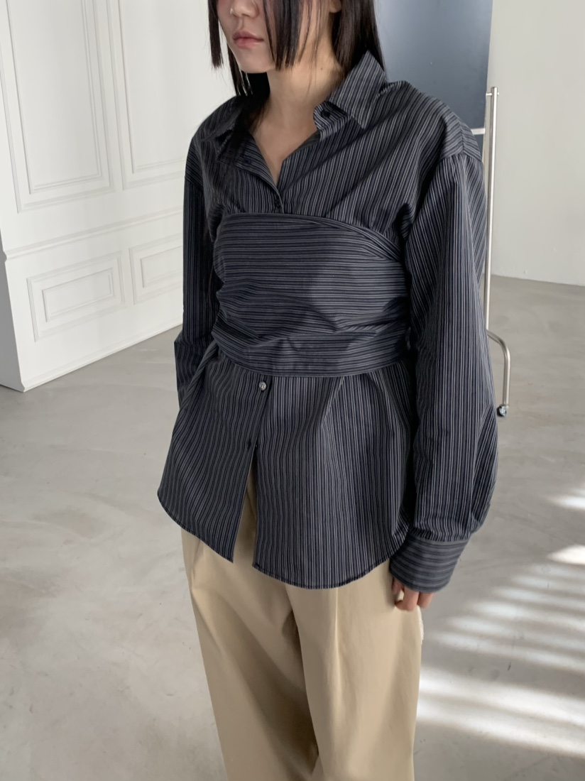 ENHANCE東大門實拍女裝新款26春夏熱賣時尚襯衫蕾絲衫圍巾ENHANCE/HOPESMORE襯衫/蕾絲衫