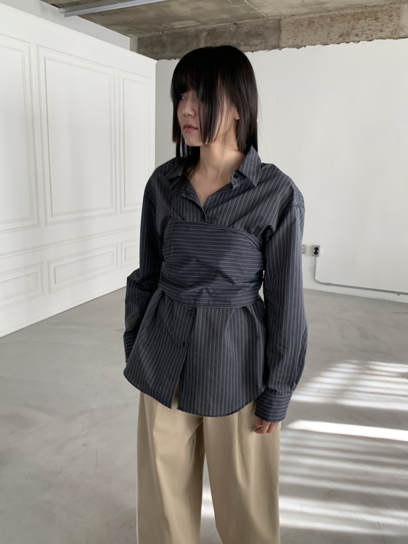 ENHANCE東大門實拍女裝新款26春夏熱賣時尚襯衫蕾絲衫圍巾ENHANCE/HOPESMORE襯衫/蕾絲衫