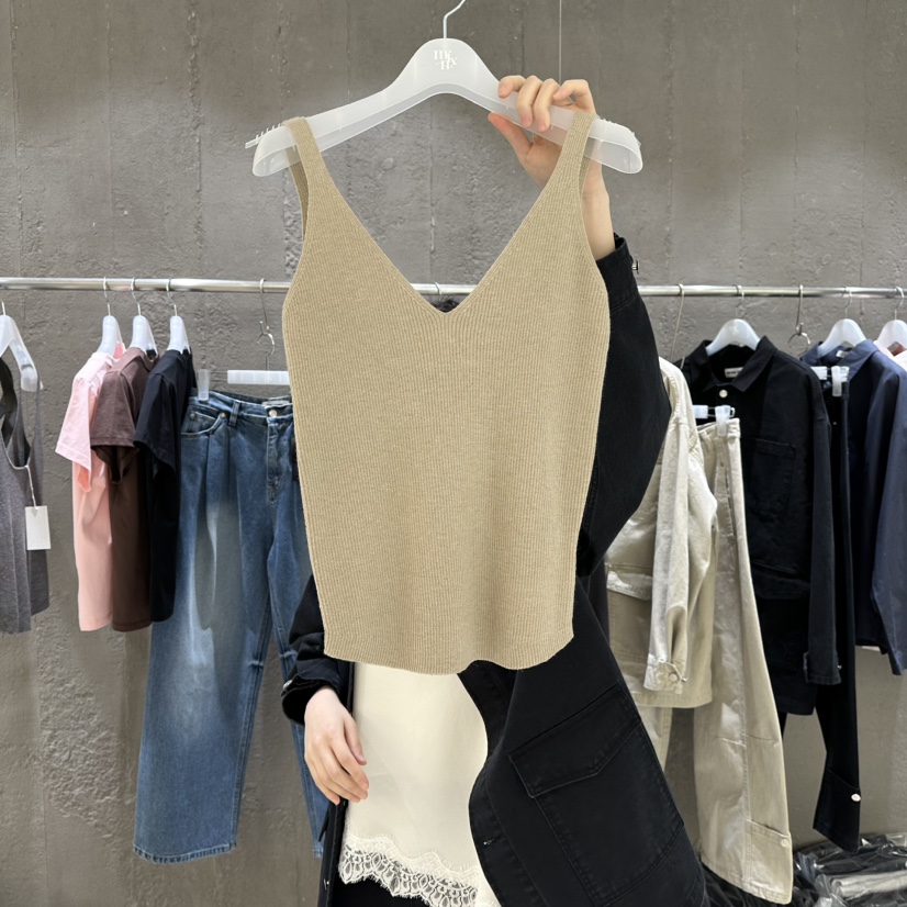 MIXXIN東大門實拍女士新品職業休閑真品人氣吊帶背心羊絨MIXXIN吊帶/背心圖色2