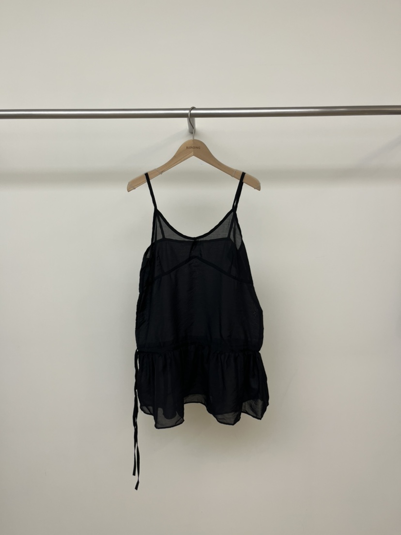 BLENDING-p東大門實拍女士新品休閑推薦人氣吊帶背心透明BLENDING-p吊帶/背心圖色2