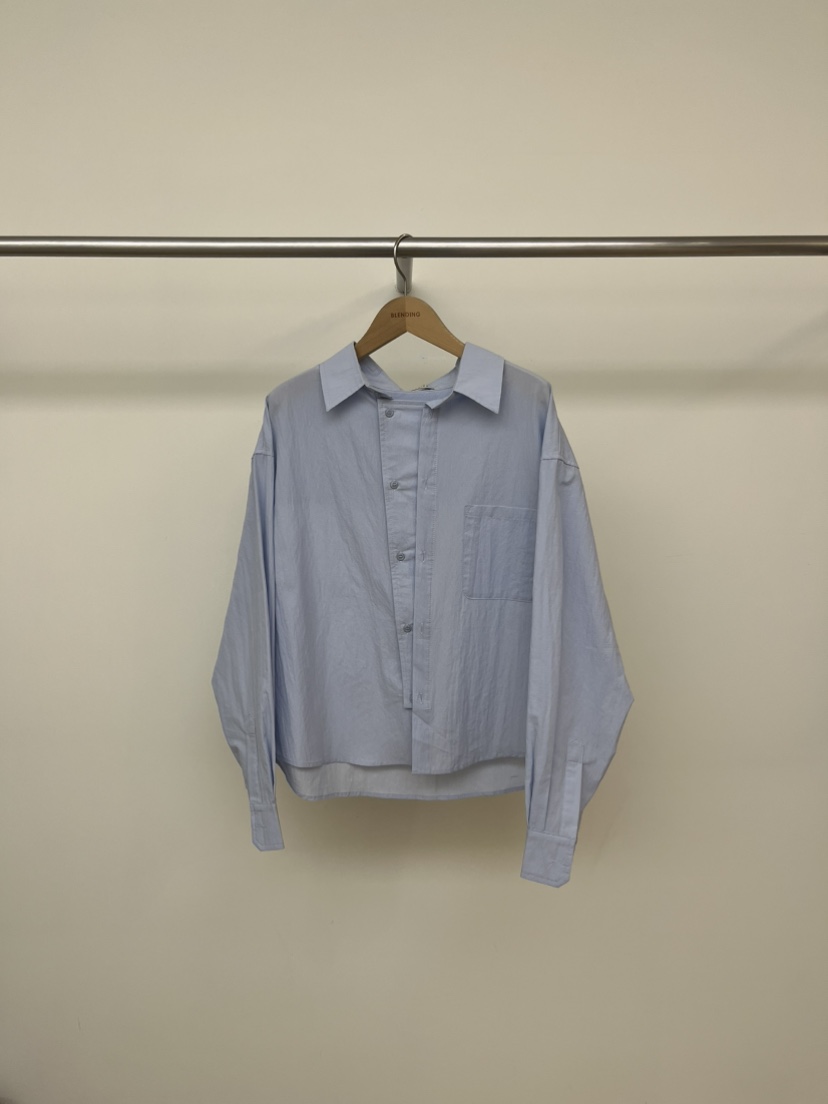 BLENDING-p東大門代購女士新款時尚人氣真品休閑襯衫蕾絲衫BLENDING-p襯衫/蕾絲衫圖色2