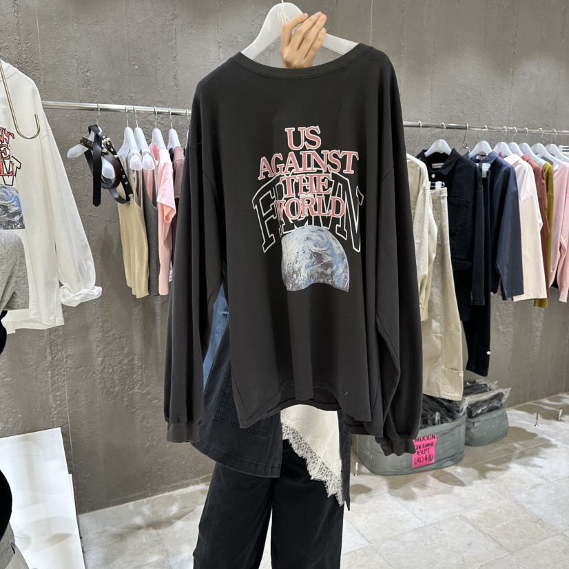 MIXXIN韓國直郵女士新品熱賣真品休閑26春夏職業時尚長袖T恤MIXXIN長袖T恤圖色2