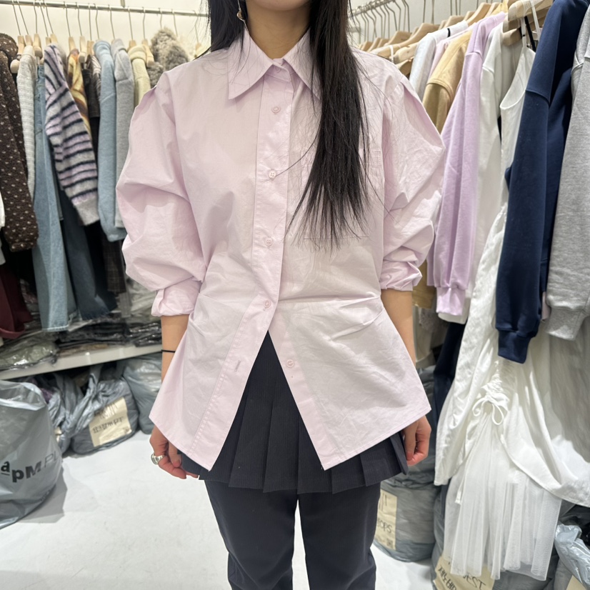 BERTHA韓國直郵女裝新款人氣熱賣職業時尚襯衫蕾絲衫褶裥BERTHA襯衫/蕾絲衫圖色1