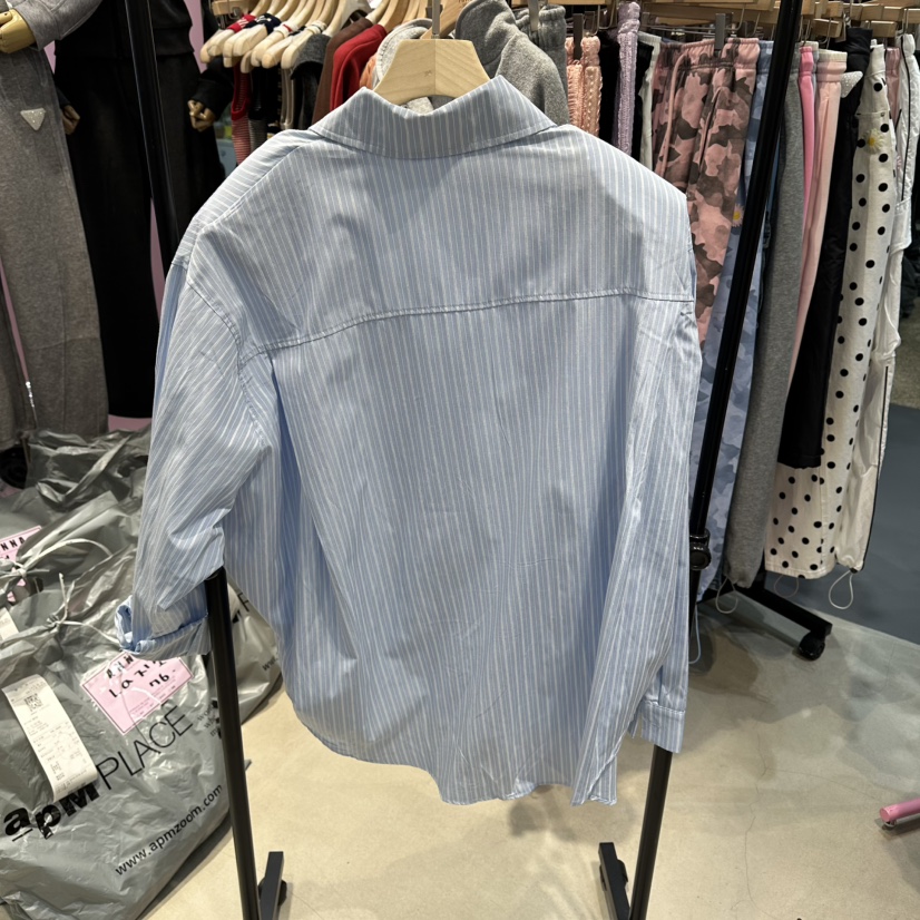 ANNA-P東大門代購女裝新款熱賣時尚人氣休閑襯衫蕾絲衫條紋ANNA-P襯衫/蕾絲衫