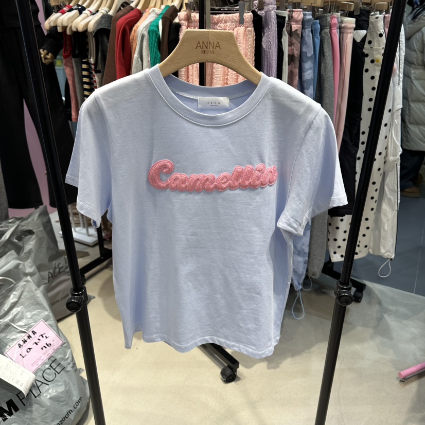 ANNA-P韓國代購女士新款真品休閑時尚職業人氣推薦T恤駝色ANNA-PT恤圖色1