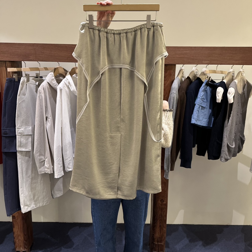 FURE東大門直郵女裝新品人氣26春夏推薦休閑時尚長裙蕾絲FURE長裙