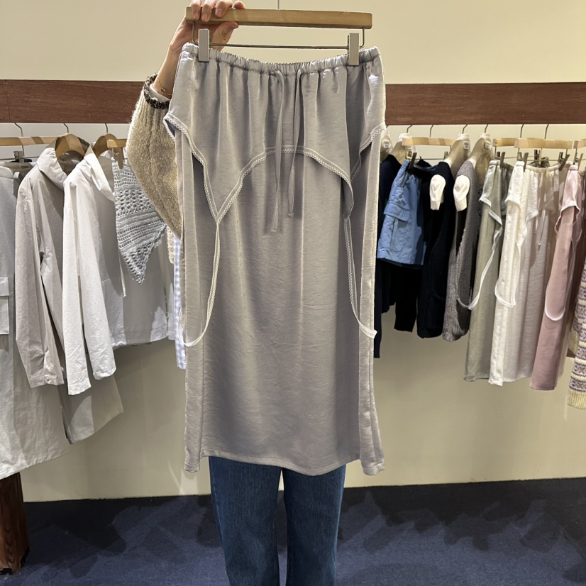 FURE東大門直郵女裝新品人氣26春夏推薦休閑時尚長裙蕾絲FURE長裙圖色2