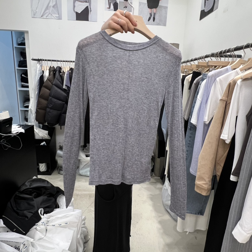 RECOVER韓國代購女士新品熱賣休閑真品人氣推薦時尚長袖T恤RECOVER/MOMENT長袖T恤圖色3