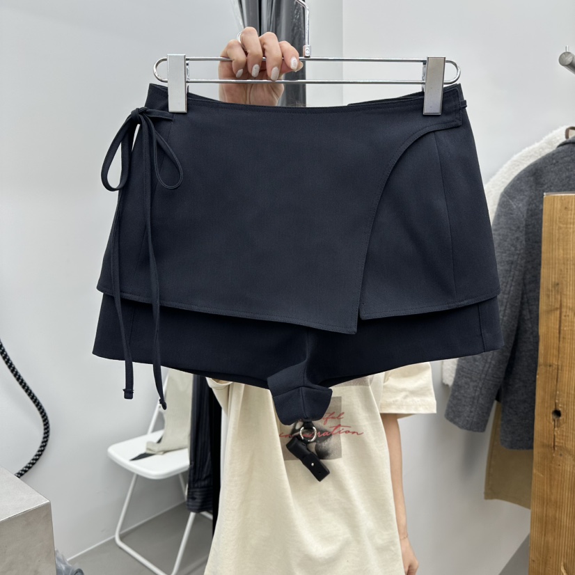 ENHANCE東大門實拍女士新品26春夏時尚人氣職業裙褲兩件套ENHANCE/HOPESMORE裙褲圖色2墨色