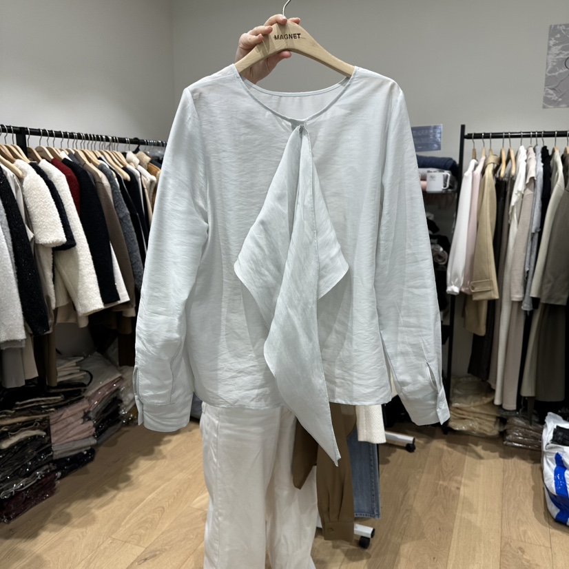 M.G.N東大門代購女士新品推薦休閑26春夏襯衫蕾絲衫含圍巾MAGNET襯衫/蕾絲衫圖色3