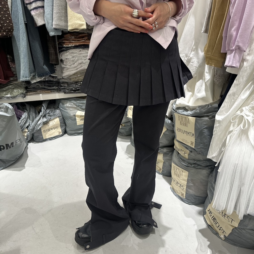 BERTHA韓國直郵女裝新款人氣時尚26春夏推薦休閑褲人字紋BERTHA休閑褲