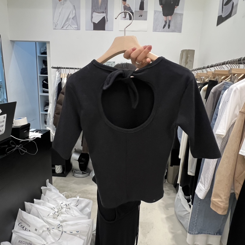 RECOVER韓國代購女裝新品職業休閑時尚熱賣真品推薦人氣T恤RECOVER/MOMENTT恤