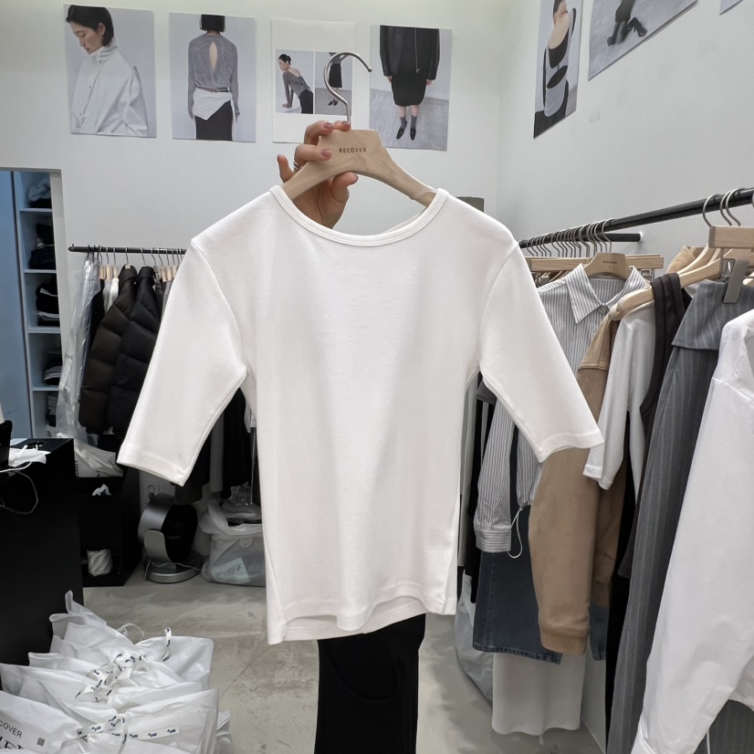 RECOVER韓國代購女裝新品職業休閑時尚熱賣真品推薦人氣T恤RECOVER/MOMENTT恤圖色1