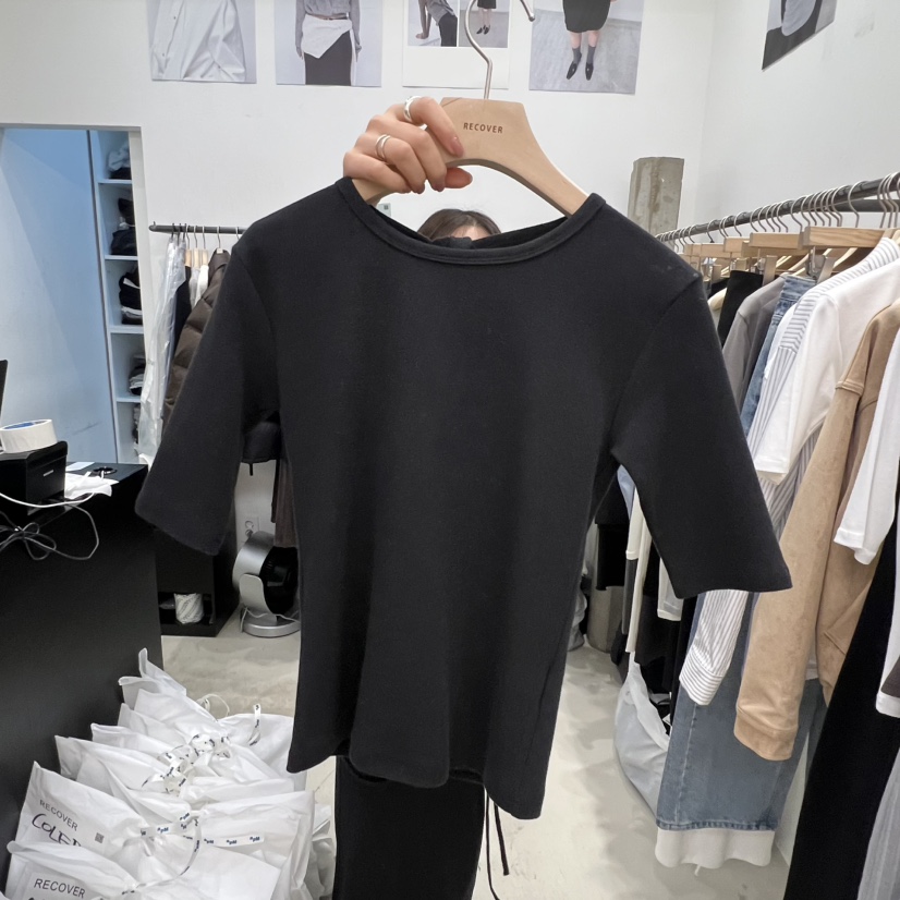 RECOVER韓國代購女裝新品職業休閑時尚熱賣真品推薦人氣T恤RECOVER/MOMENTT恤圖色2