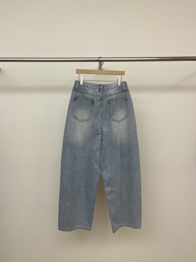 BLENDING-p韓國代購女裝新品職業熱賣真品牛仔褲水洗牛仔布BLENDING-p牛仔褲