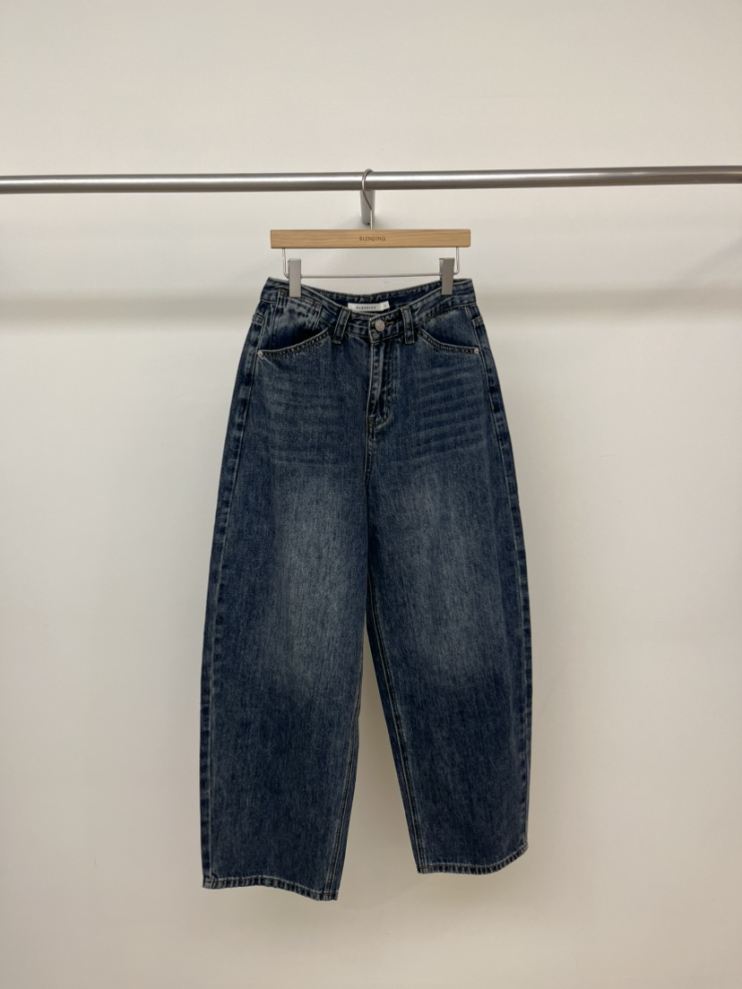 BLENDING-p韓國代購女裝新品職業熱賣真品牛仔褲水洗牛仔布BLENDING-p牛仔褲圖色2