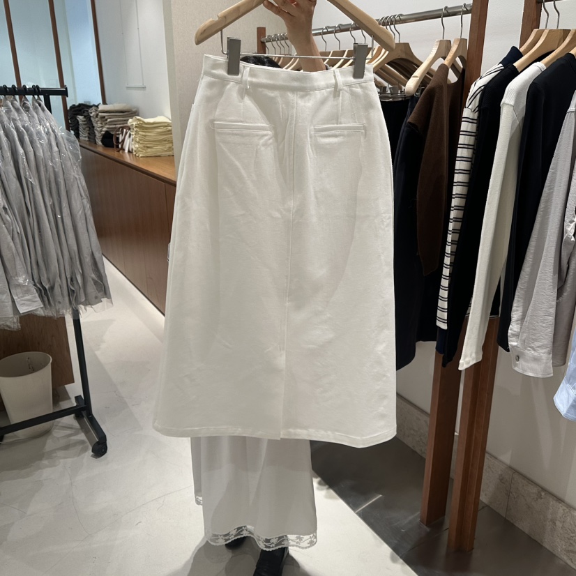 ANDMORE BUTTON東大門實拍女士新款真品26春夏職業推薦長裙ANDMORE BUTTON長裙