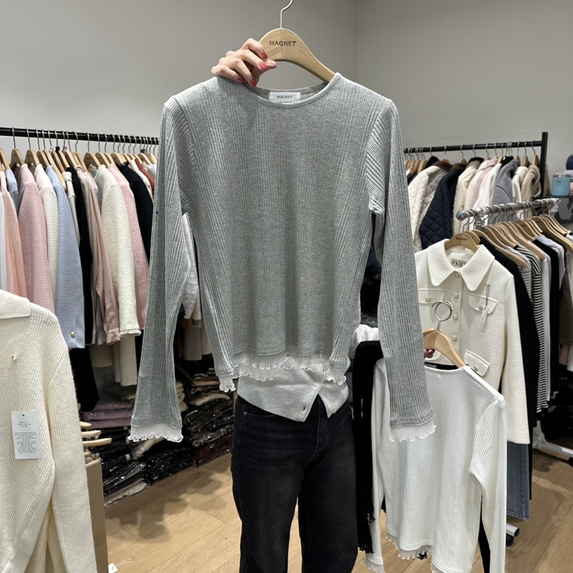 M.G.N韓國直郵女裝新品人氣推薦職業時尚真品26春夏長袖T恤MAGNET長袖T恤圖色2