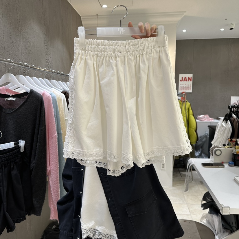 MIXXIN東大門直郵女裝新品職業真品人氣休閑推薦短褲蕾絲MIXXIN短褲圖色1