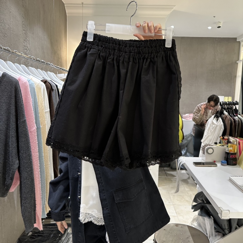 MIXXIN東大門直郵女裝新品職業真品人氣休閑推薦短褲蕾絲MIXXIN短褲圖色2
