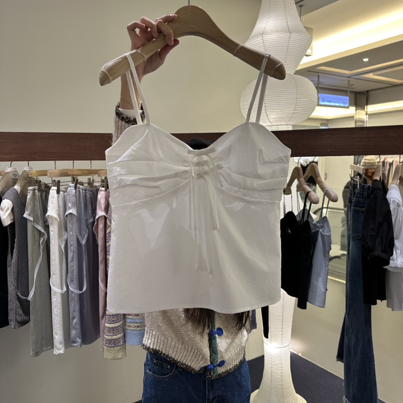 FURE韓國代購女士新款人氣時尚26春夏休閑推薦職業吊帶背心FURE吊帶/背心圖色1