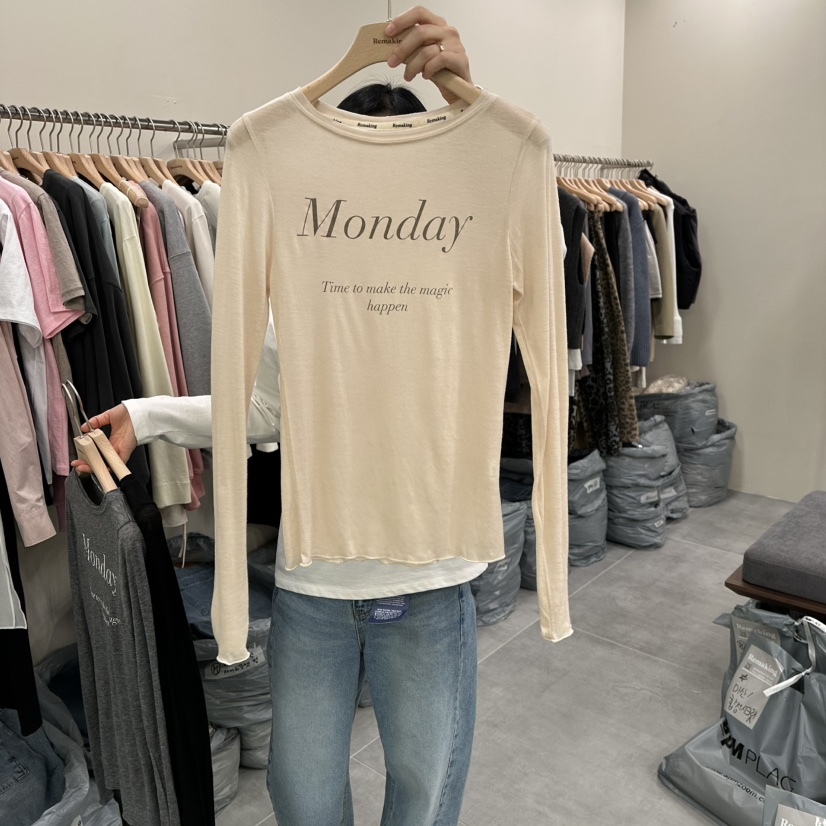 URBANSTORY/REMAKING韓國代購女士新品真品26春夏長袖T恤Remaking/URBANSTORY長袖T恤圖色1