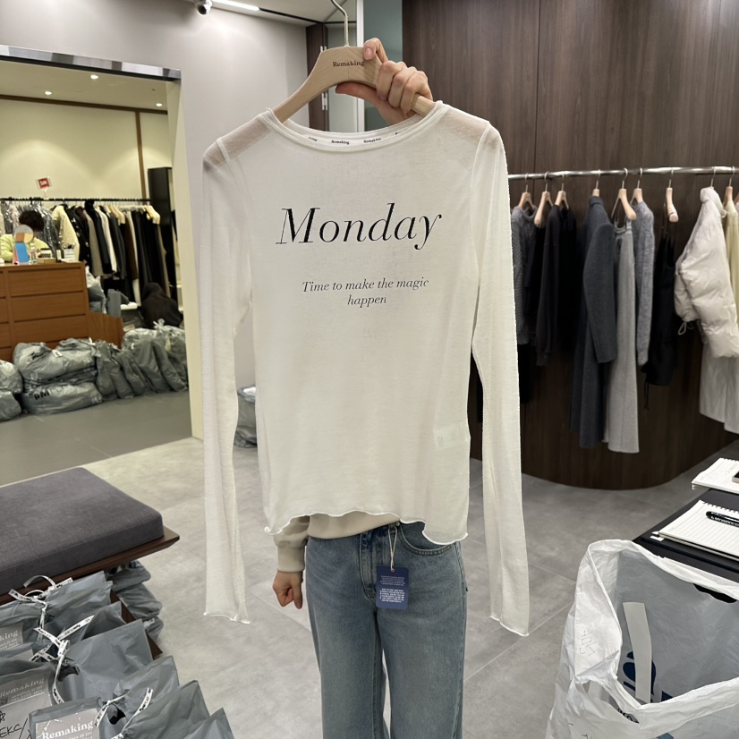 URBANSTORY/REMAKING韓國代購女士新品真品26春夏長袖T恤Remaking/URBANSTORY長袖T恤圖色2
