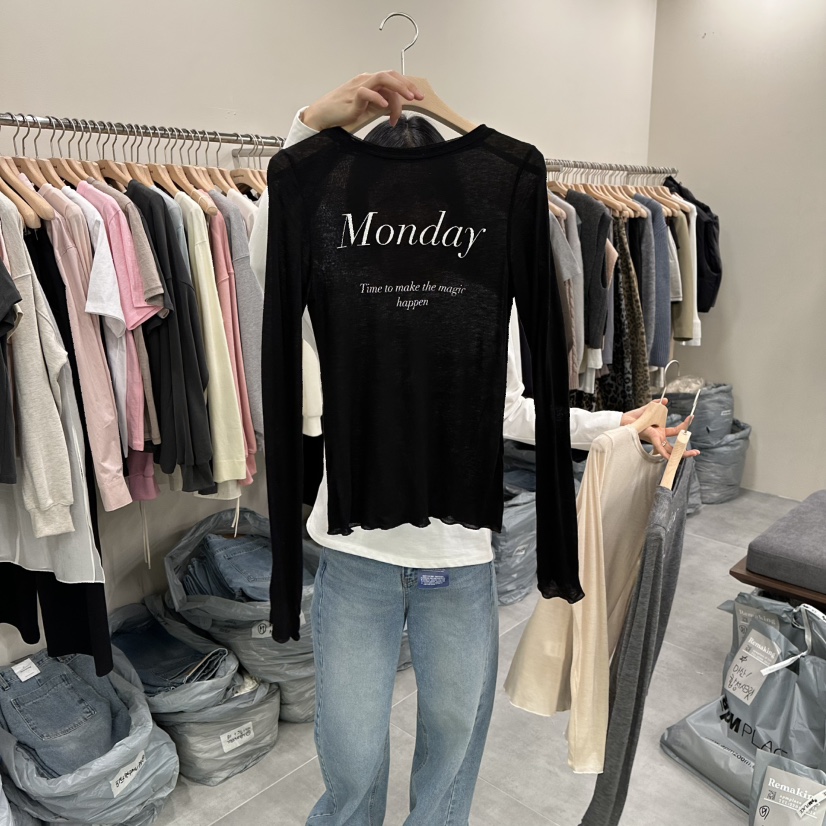 URBANSTORY/REMAKING韓國代購女士新品真品26春夏長袖T恤Remaking/URBANSTORY長袖T恤圖色3