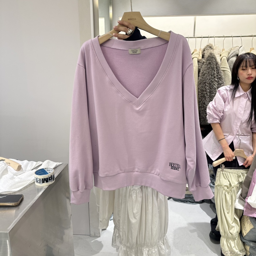 BERTHA韓國代購女裝新款真品休閑時尚人氣職業熱賣26春夏衛衣BERTHA衛衣圖色2