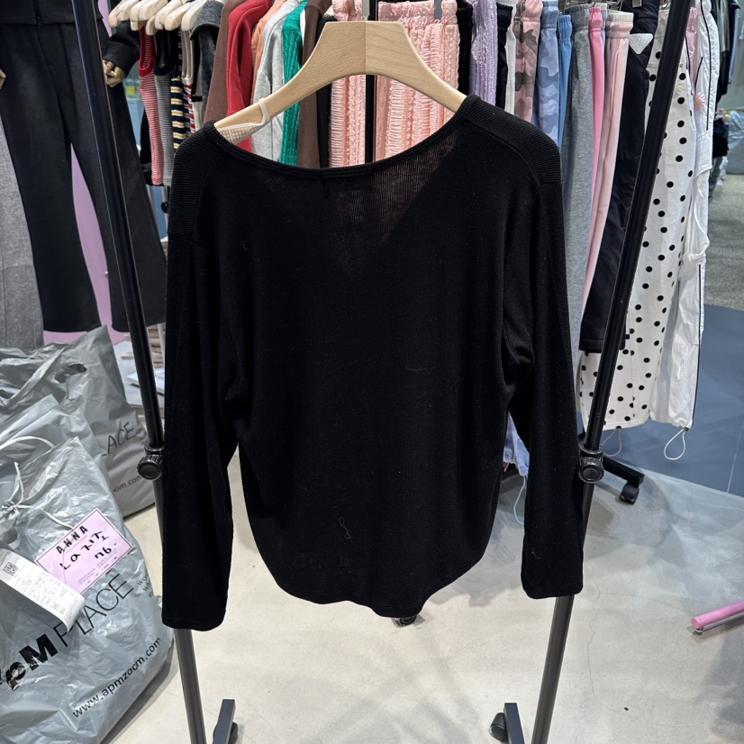 ANNA-P東大門代購女裝新款熱賣人氣職業26春夏長袖T恤紐扣ANNA-P長袖T恤