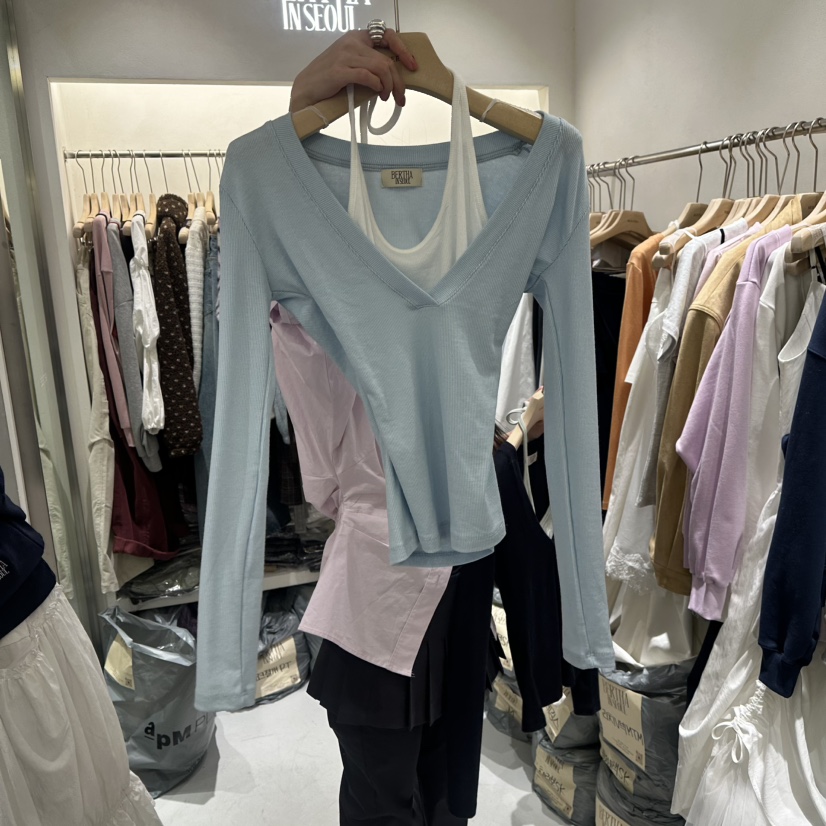 BERTHA韓國代購女士新品熱賣真品人氣26春夏推薦職業長袖T恤BERTHA長袖T恤圖色2