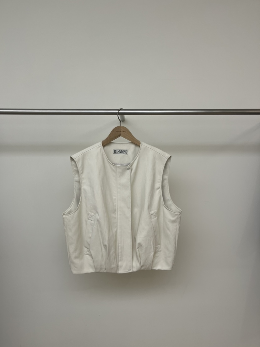 BLENDING-p東大門代購女士新品真品時尚休閑26春夏職業馬甲BLENDING-p馬甲圖色1