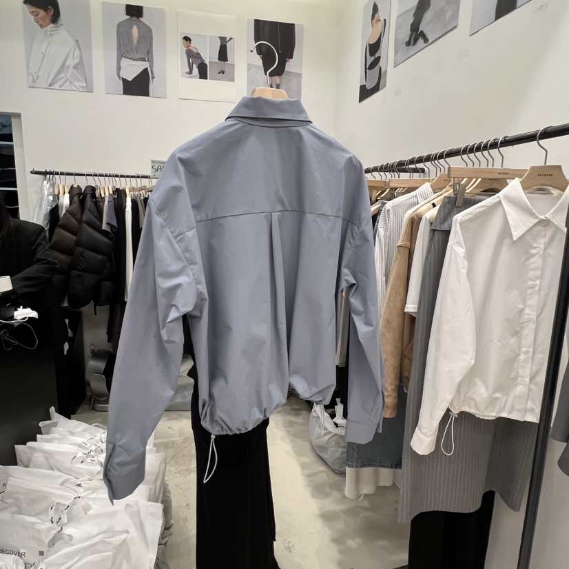 RECOVER韓國代購女士新品時尚人氣26春夏熱賣真品襯衫蕾絲衫RECOVER/MOMENT襯衫/蕾絲衫