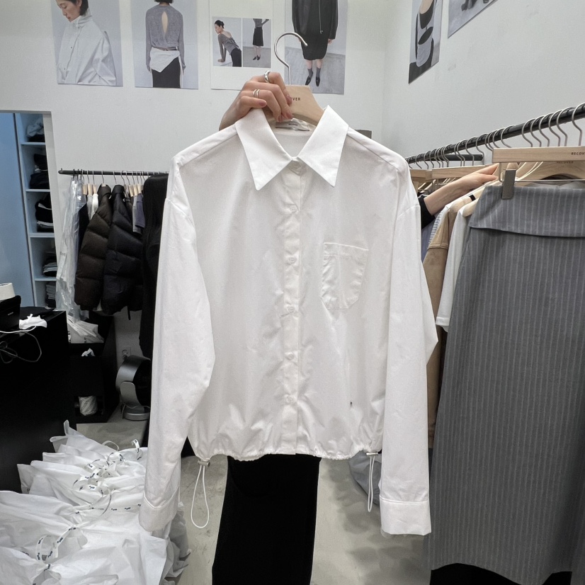 RECOVER韓國代購女士新品時尚人氣26春夏熱賣真品襯衫蕾絲衫RECOVER/MOMENT襯衫/蕾絲衫圖色1