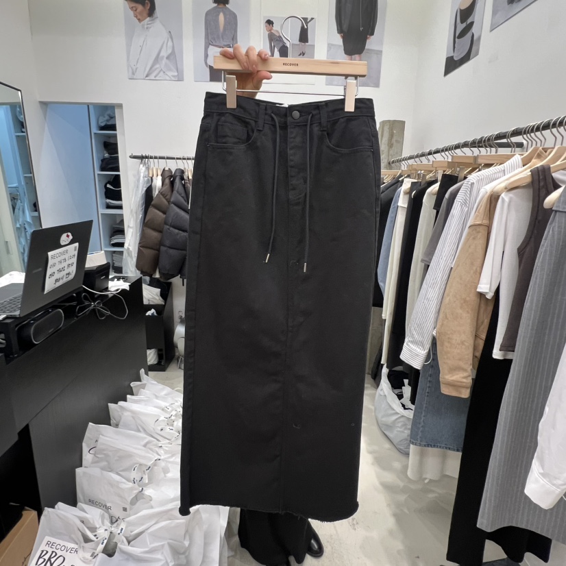 RECOVER韓國代購女裝新款時尚人氣職業26春夏真品休閑長裙RECOVER/MOMENT長裙圖色2