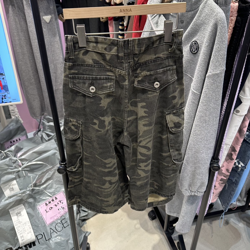 ANNA-P韓國直郵女裝新品熱賣休閑26春夏人氣真品短褲迷彩ANNA-P短褲